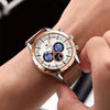 Men's Luxury Classic Quartz Watch with Chronograph, Calendar & Luminous Features