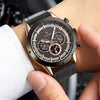 Men's Luxury Classic Quartz Watch with Chronograph, Calendar & Luminous Features
